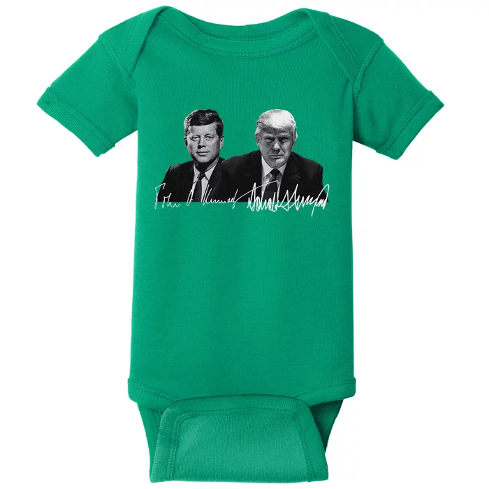 Trump Kennedy Us Presidents Signature Baby Bodysuit