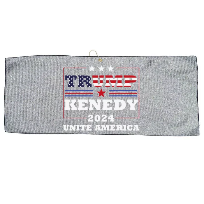 Trump Kennedy Unite America Election 2024 Vote For Trump Large Microfiber Waffle Golf Towel