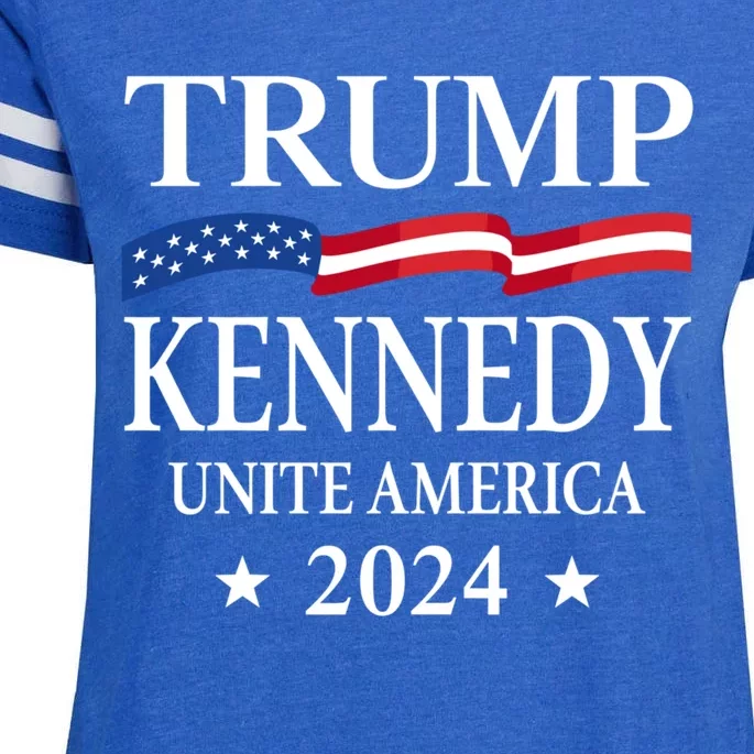 Trump Kennedy Unite America Enza Ladies Jersey Football T-Shirt