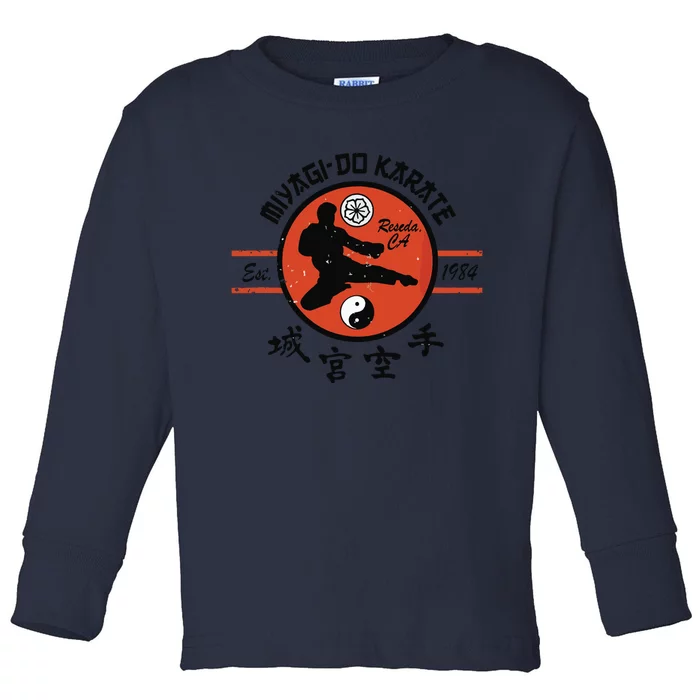 The Karate Vintage MiyagiDo Karate Toddler Long Sleeve Shirt