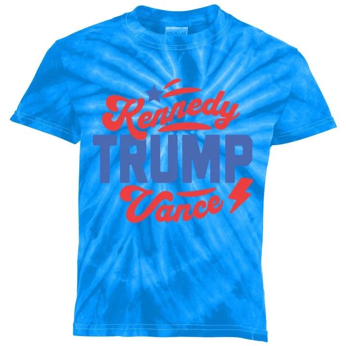 Trump Kennedy Vance 2024 Trump Vance 2024 Election 2024 Meaningful Gift Kids Tie-Dye T-Shirt