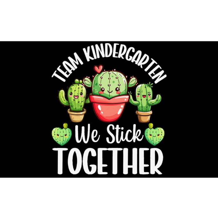 Team Kindergarten We Stick Together Cactus Back To School Gift Bumper Sticker