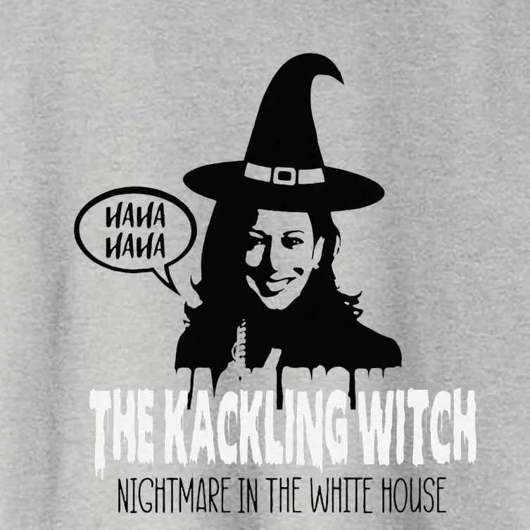 The Kackling Witch Kamala Harris Halloween Election 2024 Women's Crop Top Tee