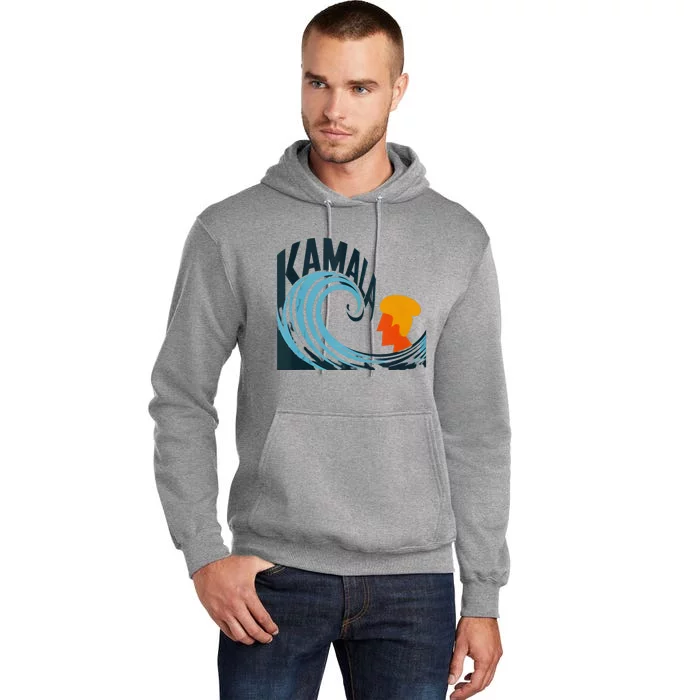 The Kamala Wave A Political Tidal Shift Tall Hoodie