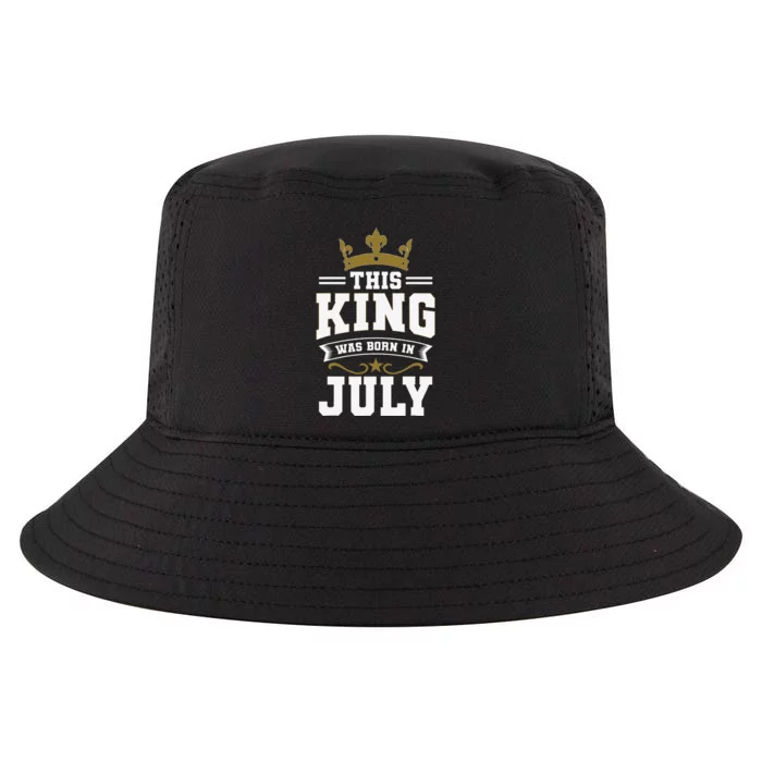 This King Was Born In July Birthday Party Celebration Cool Comfort Performance Bucket Hat