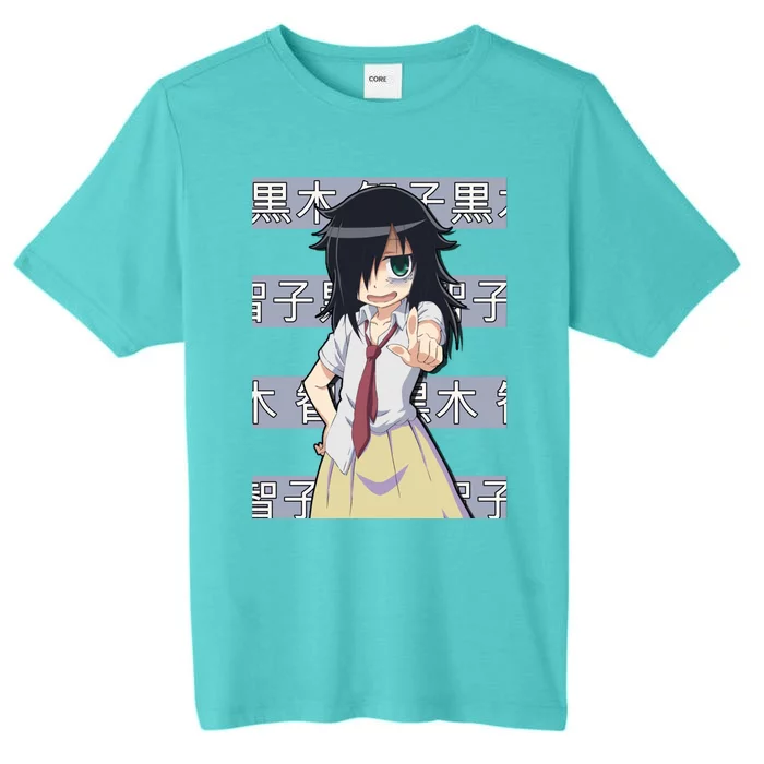 Tomoko Kuroki Watamote Anime ChromaSoft Performance T-Shirt