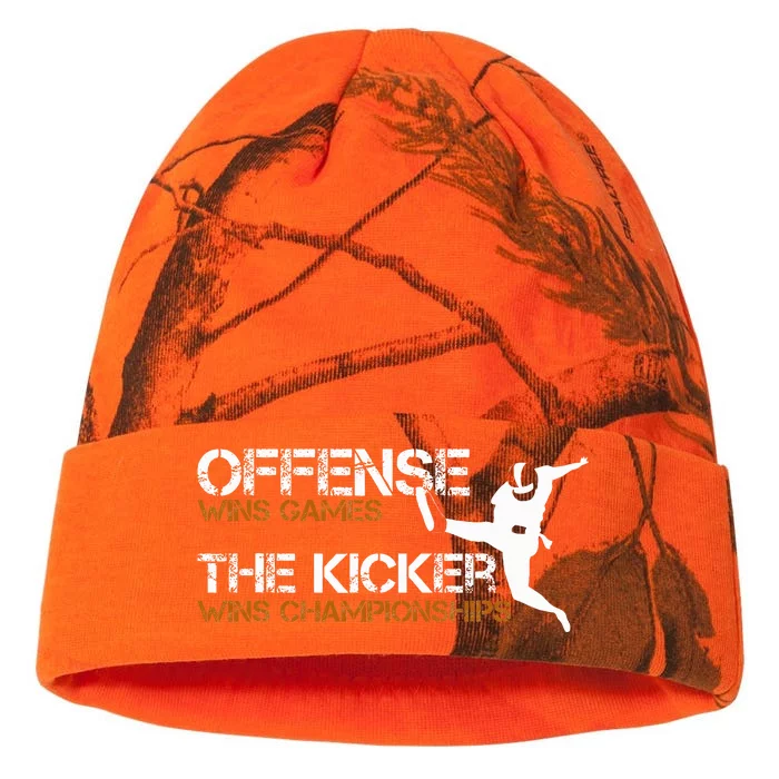 The Kicker Wins Championships Football Kati - 12in Camo Beanie