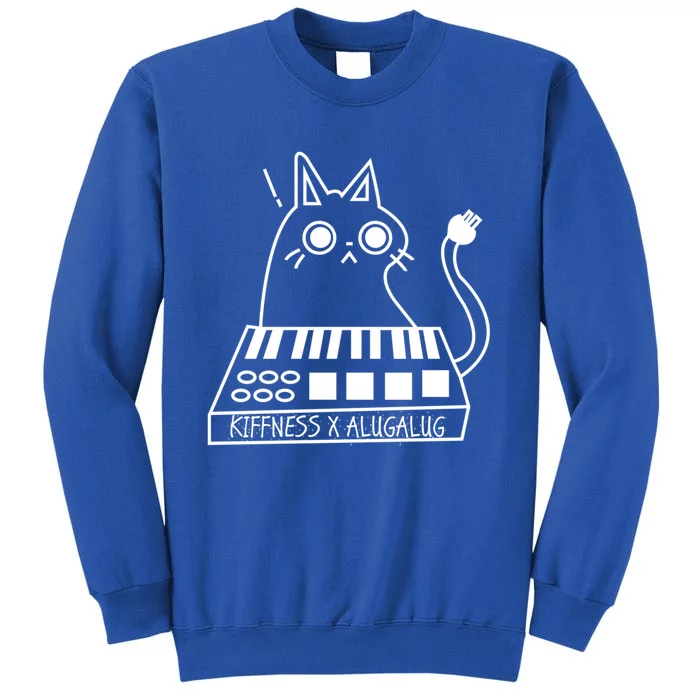 The Kiffness X Alugalug White Cat Classic Alugalug Luga Luga Meme Meow Music The Sweatshirt