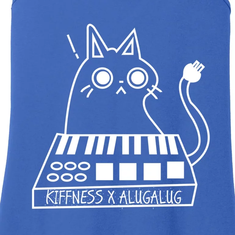 The Kiffness X Alugalug White Cat Classic Alugalug Luga Luga Meme Meow Music The Ladies Essential Tank