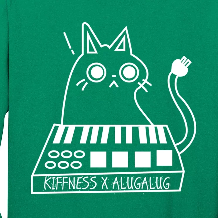 The Kiffness X Alugalug White Cat Classic Alugalug Luga Luga Meme Meow Music The Long Sleeve Shirt