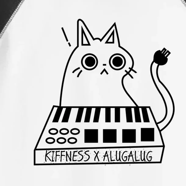 The Kiffness X Alugalug White Cat Classic Alugalug Luga Luga Meme Meow Music The Toddler Fine Jersey T-Shirt