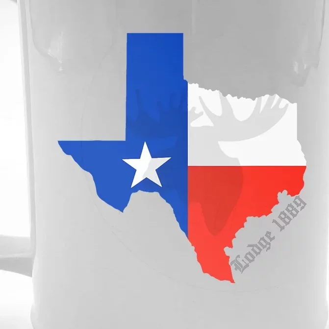 Texas Lodge 1889 2024 Fundraiser Front & Back Beer Stein