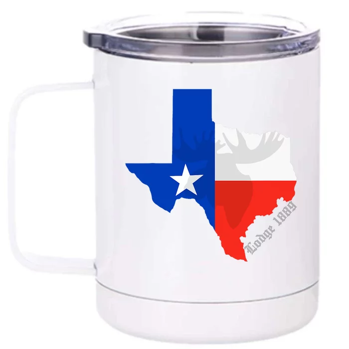 Texas Lodge 1889 2024 Fundraiser Front & Back 12oz Stainless Steel Tumbler Cup