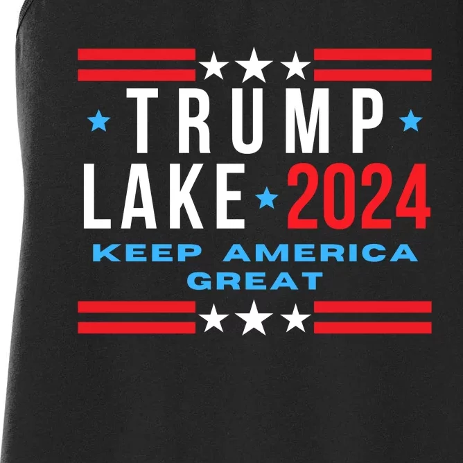 Trump Lake 2024, President Trump 2024, Kari Lake, Men Women Women's Racerback Tank