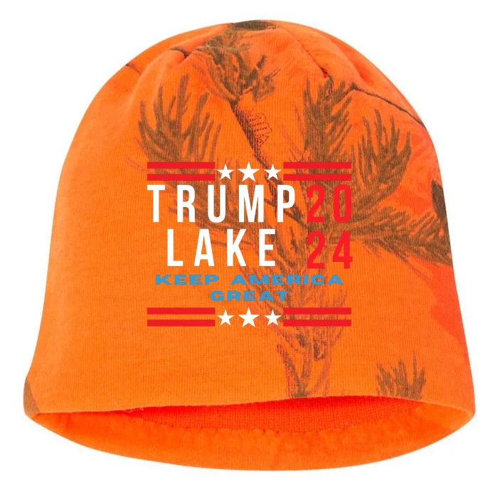 Trump Lake 2024, President Trump 2024, Kari Lake, Men Women Kati - Camo Knit Beanie