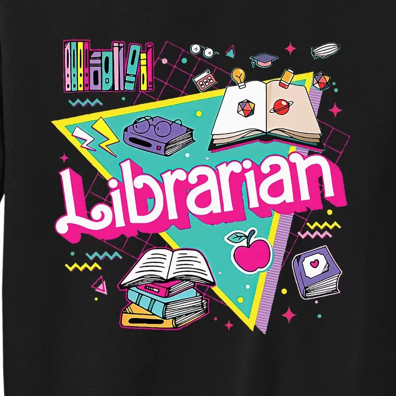 Teacher Librarian 90s Bookish Pink Doll Reading Books Outfit Sweatshirt