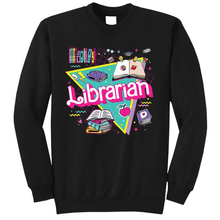 Teacher Librarian 90s Bookish Pink Doll Reading Books Outfit Sweatshirt