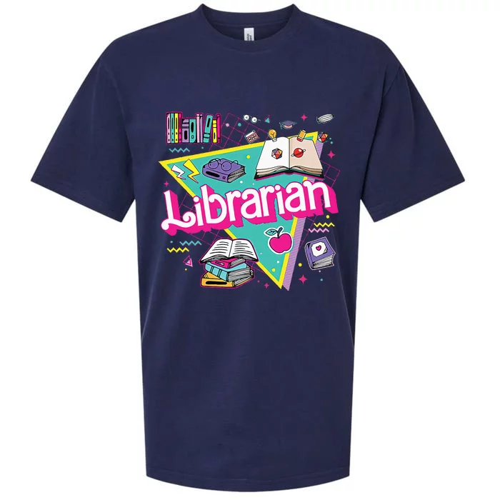 Teacher Librarian 90s Bookish Pink Doll Reading Books Outfit Sueded Cloud Jersey T-Shirt