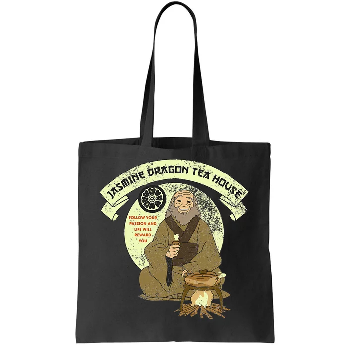 The Last Airbender Iroh Jasmine Dragon Tea House Tote Bag