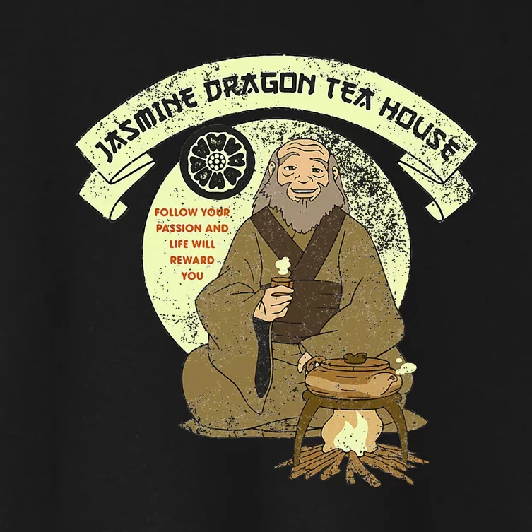 The Last Airbender Iroh Jasmine Dragon Tea House Women's Crop Top Tee