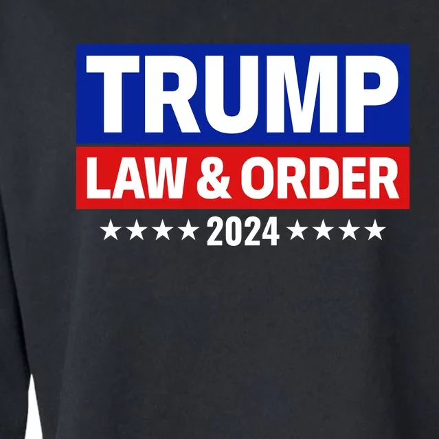 Trump Law And Order 2024 Cropped Pullover Crew