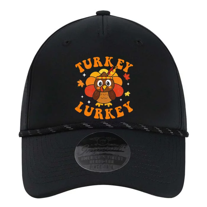 Turkey Lurkey Autumn Fall Yall Thanksgiving Groovy Retro Performance The Dyno Cap