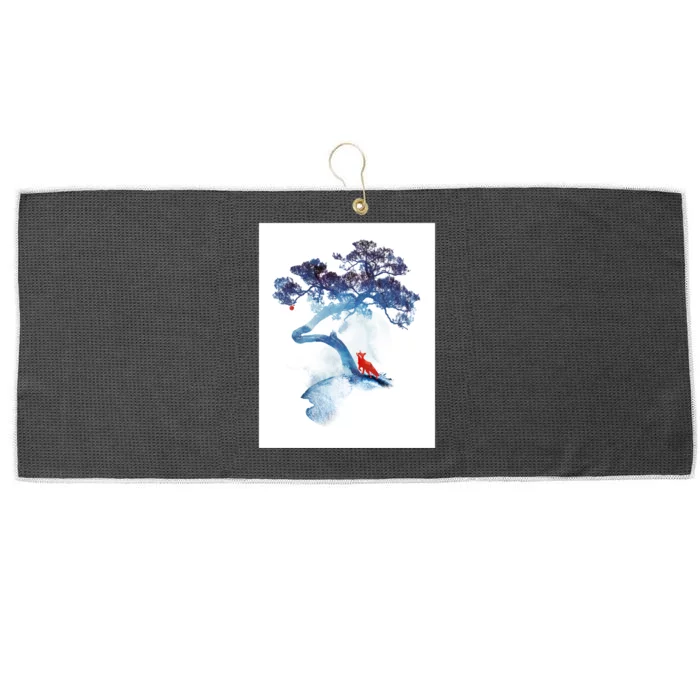 The Last Apple Tree Large Microfiber Waffle Golf Towel