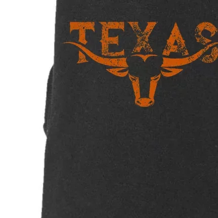 Texas Longhorn Austin Pride Texas Longhorn Bull Horn Doggie 3-End Fleece Hoodie