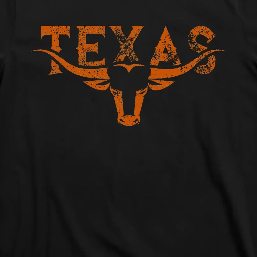 Texas Longhorn Austin Pride Texas Longhorn Bull Horn T-Shirt