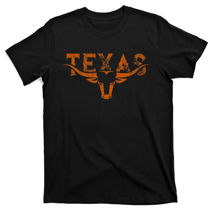 Texas Longhorn Austin Pride Texas Longhorn Bull Horn T-Shirt