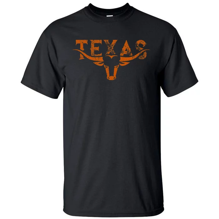 Texas Longhorn Austin Pride Texas Longhorn Bull Horn Tall T-Shirt