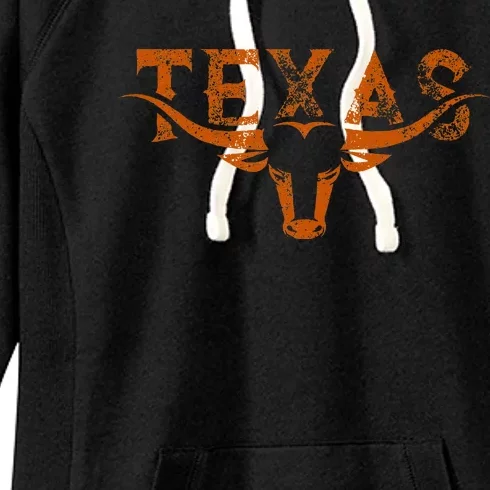 Texas Longhorn Austin Pride Texas Longhorn Bull Horn Women's Fleece Hoodie