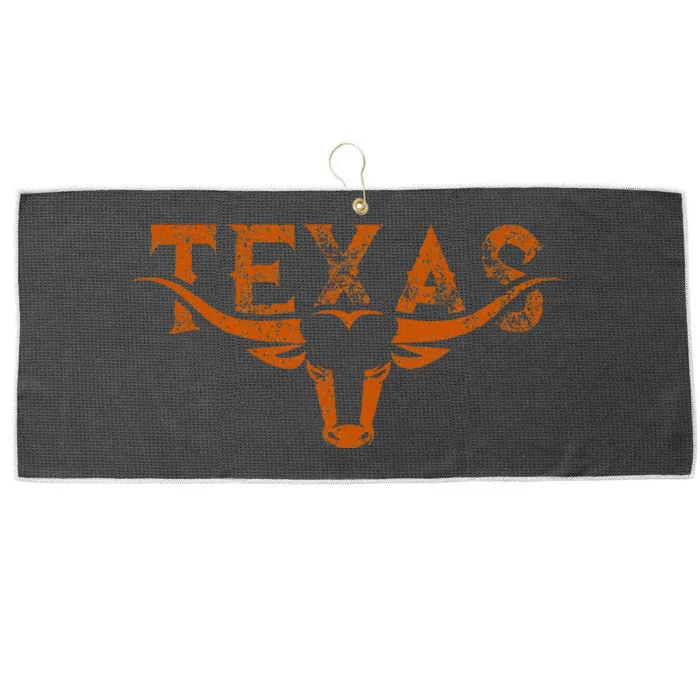 Texas Longhorn Austin Pride Texas Longhorn Bull Horn Large Microfiber Waffle Golf Towel