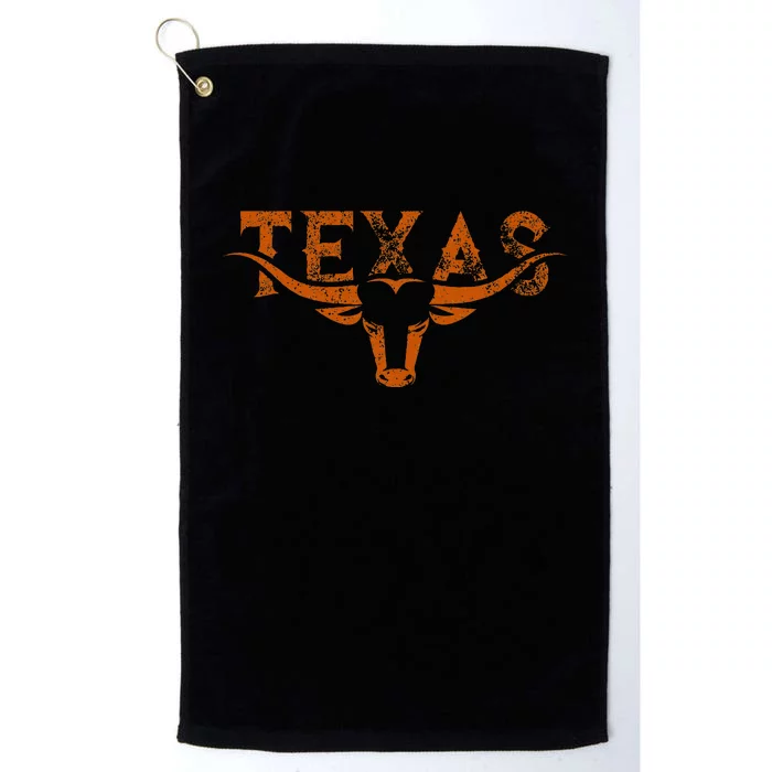 Texas Longhorn Austin Pride Texas Longhorn Bull Horn Platinum Collection Golf Towel