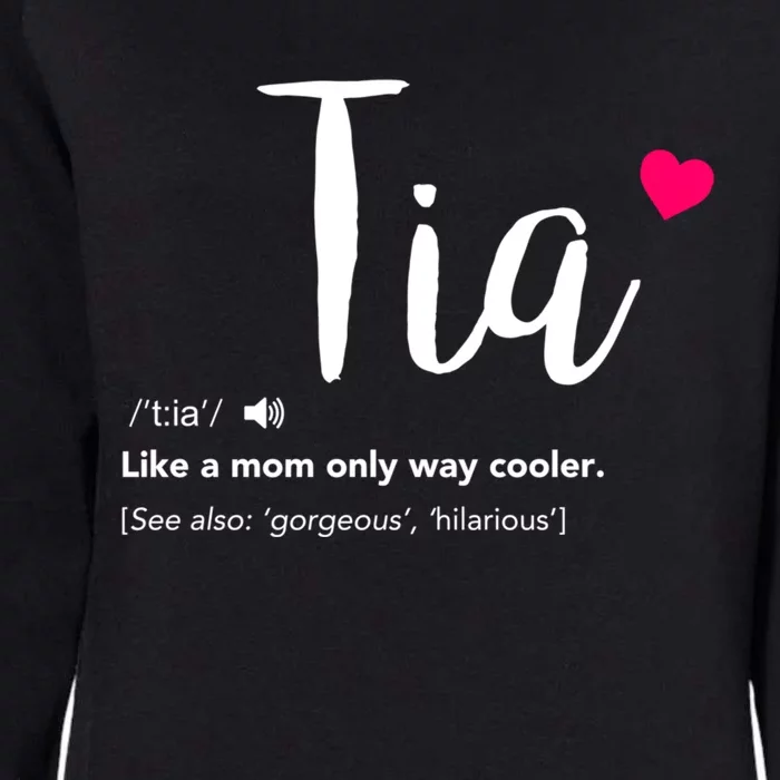 Tia Like A Mom Only Cooler Can Keep Calm New Aunt Gift Womens California Wash Sweatshirt