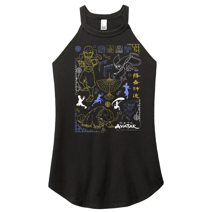 The Last Airbender Character Line Women’s Perfect Tri Rocker Tank