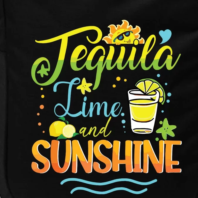 Tequila Lime And Sunshine Funny Hello Summer Vacation Family Tank Top Impact Tech Backpack