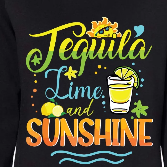 Tequila Lime And Sunshine Funny Hello Summer Vacation Family Tank Top Womens California Wash Sweatshirt