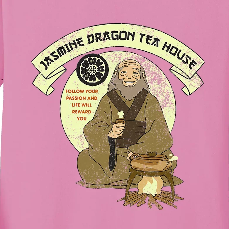 The Last Airbender Iroh Jasmine Dragon Tea House Kids Long Sleeve Shirt