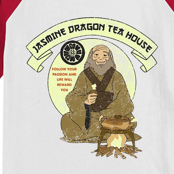 The Last Airbender Iroh Jasmine Dragon Tea House Kids Colorblock Raglan Jersey