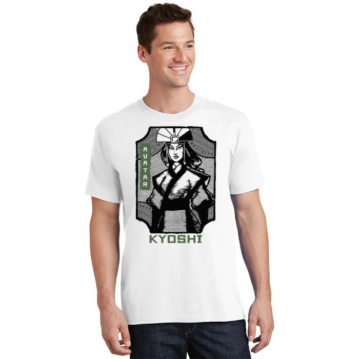 The Last Airbender Kyoshi Wood Block Portrait T-Shirt