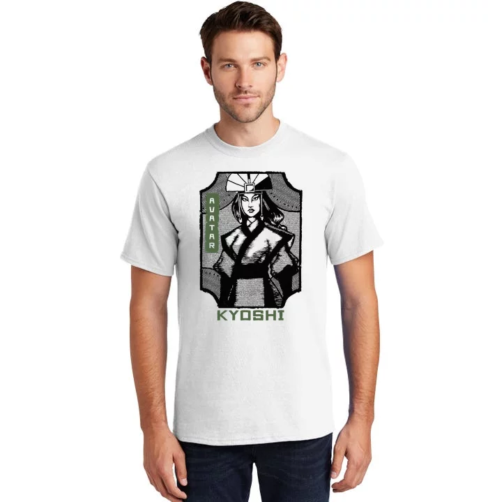 The Last Airbender Kyoshi Wood Block Portrait Tall T-Shirt