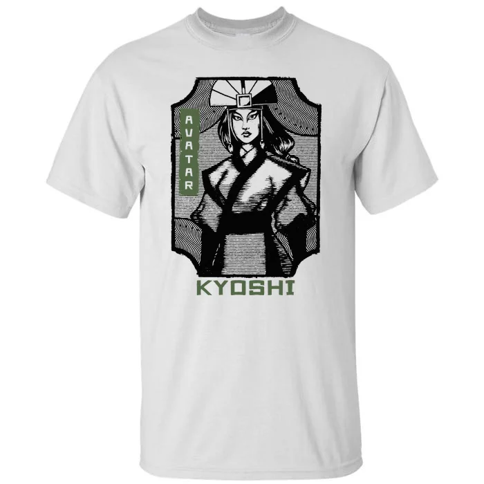 The Last Airbender Kyoshi Wood Block Portrait Tall T-Shirt