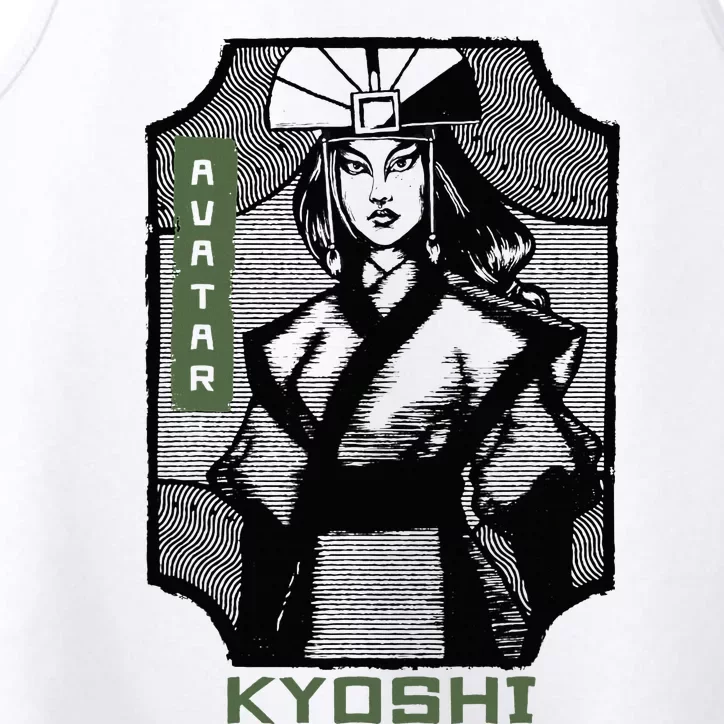 The Last Airbender Kyoshi Wood Block Portrait Performance Tank