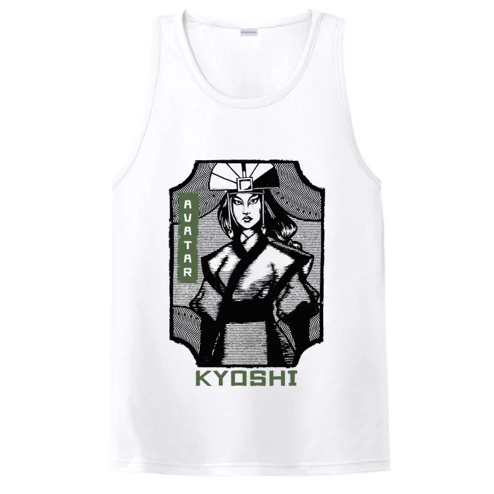 The Last Airbender Kyoshi Wood Block Portrait Performance Tank