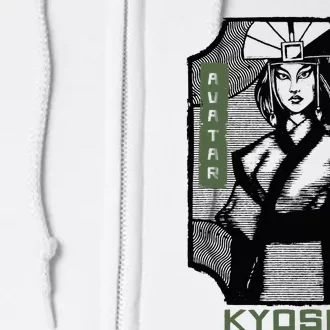 The Last Airbender Kyoshi Wood Block Portrait Full Zip Hoodie