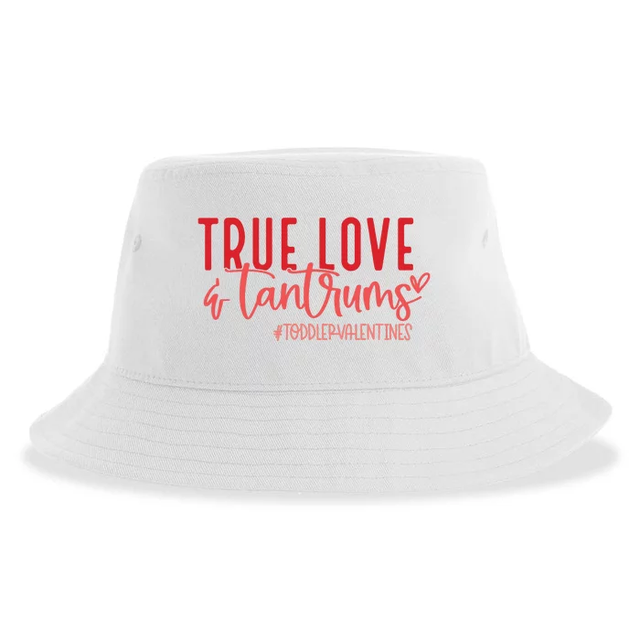 True Love And Tantrums Funny Valentine Sustainable Bucket Hat