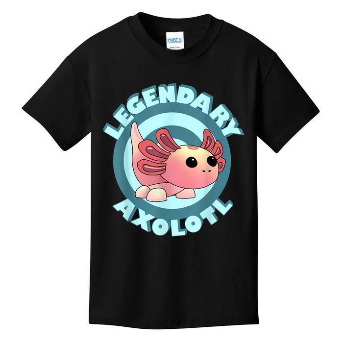 The Legendary Axolotl Adopt Me Gaming Team Kids T-Shirt