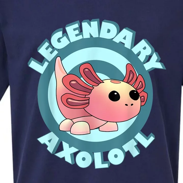 The Legendary Axolotl Adopt Me Gaming Team Sueded Cloud Jersey T-Shirt