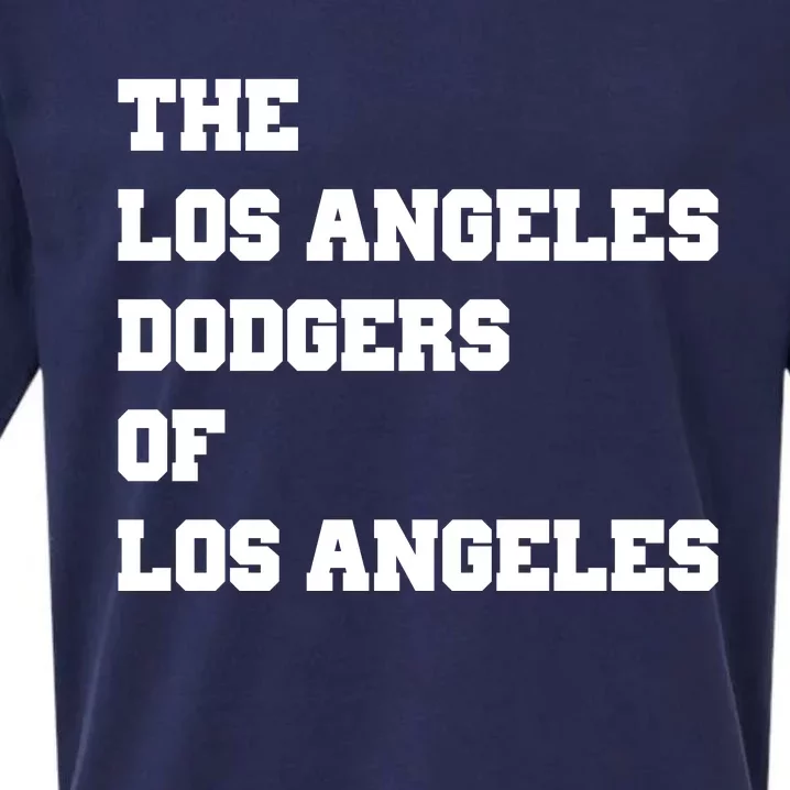 The Los Angeles Dodgers Of Los Angeles Sueded Cloud Jersey T-Shirt